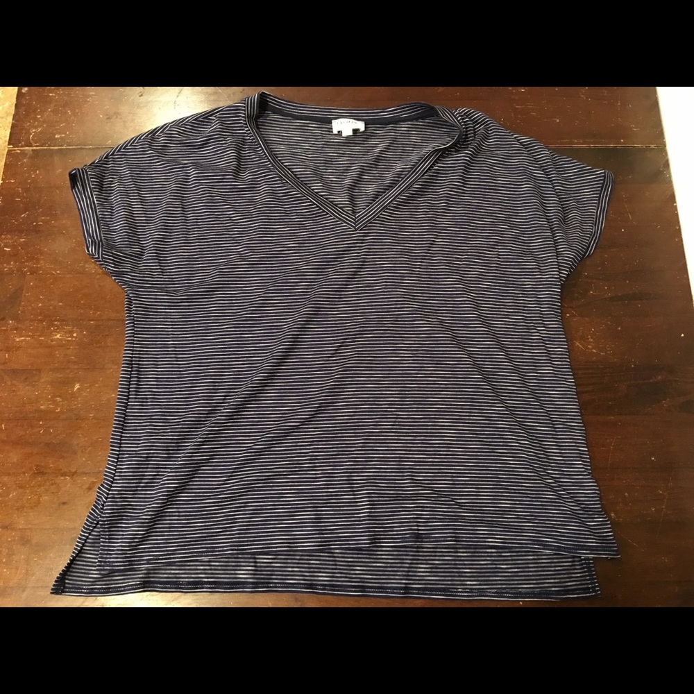 Escape by Blu Pepper Navy and white Stripe Tee